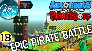 Autonauts vs Piratebots 13 - DELETING PIRATES!! - Factory Game, Programming, Let's Play