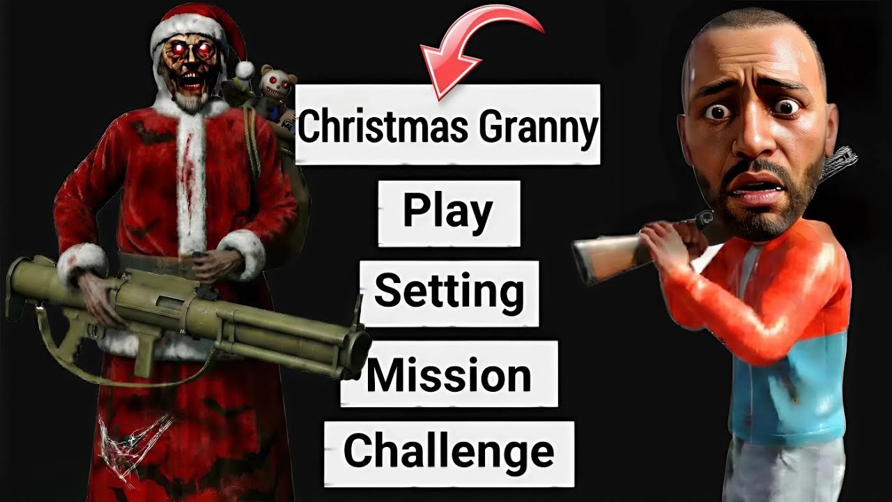 NEW UPDATE CHRISTMAS GRANNY IN INDIAN BIKE DRIVING 3D || CAR ESCAPE FROM GRANNY'S HOUSE || K-RICH | 