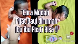 cara mudah memijat bayi umur 0 bulan, dijamin pules dan sehat