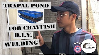 Paano gumawa ng crayfish pond | Fish pond | DIY 2 layer trapal pond Timelapse | Crayfish Farming