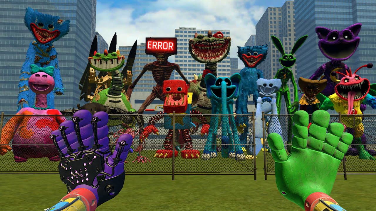 I BECAME ALL SCARY HUGGY WUGGY FROM POPPY PLAYTIME 1,2,3,4 and 5! in Garry's Mod