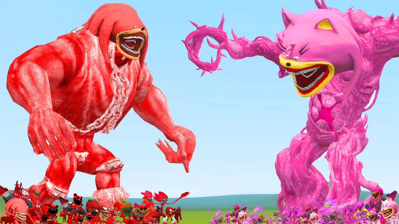 NEW PAIN KILLER SHIN KNUCKLES TAPES FAMILY VS THRASHER SHIN AMY TAPES FAMILY In Garry's Mod!