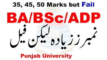 BA BSc ADP Result 2025 Passing Marks | ADP Result Marks PU |  ADA ADS Supply 2025 | BA BSC PU ADP