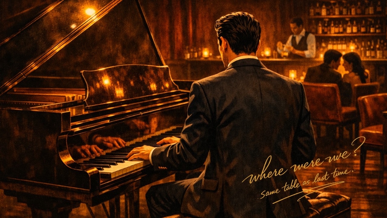 he sat down and the room went quiet. | jazz piano for relaxing & late nights