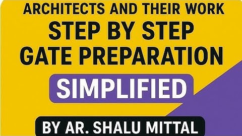 GATE 2026 Architecture and Planning l Step by Step l History and Contemporary Architecture l