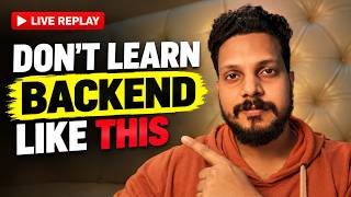 Frontend Developer Don’t Learn Backend Like a Beginner — Live Session