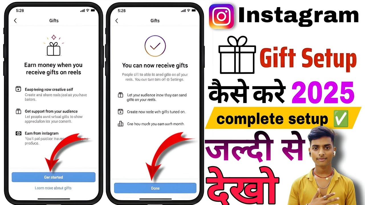 Instagram gift 🎁 option kaise unable Kare 2025 l instagram gift 🎁 option kaise setup Karen 2025 me 