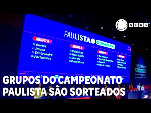 FPF define potes para sorteio do Campeonato Paulista 2024