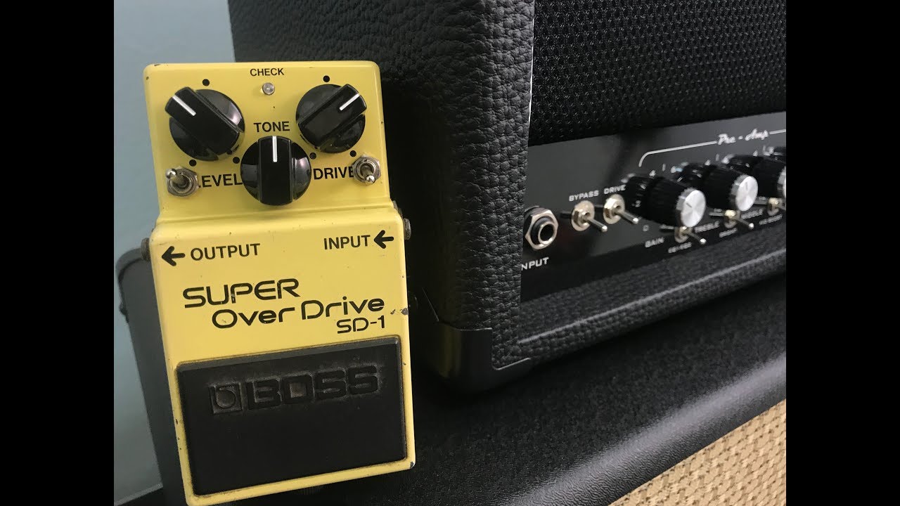 Boss SD-1 (SD-SS Cuervo v.1 MOD) JRMOD - Review. - YouTube