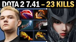 Phantom Assassin Dota 2 7.41 with 23 Kills and Minus Armor - Dota Gameplay