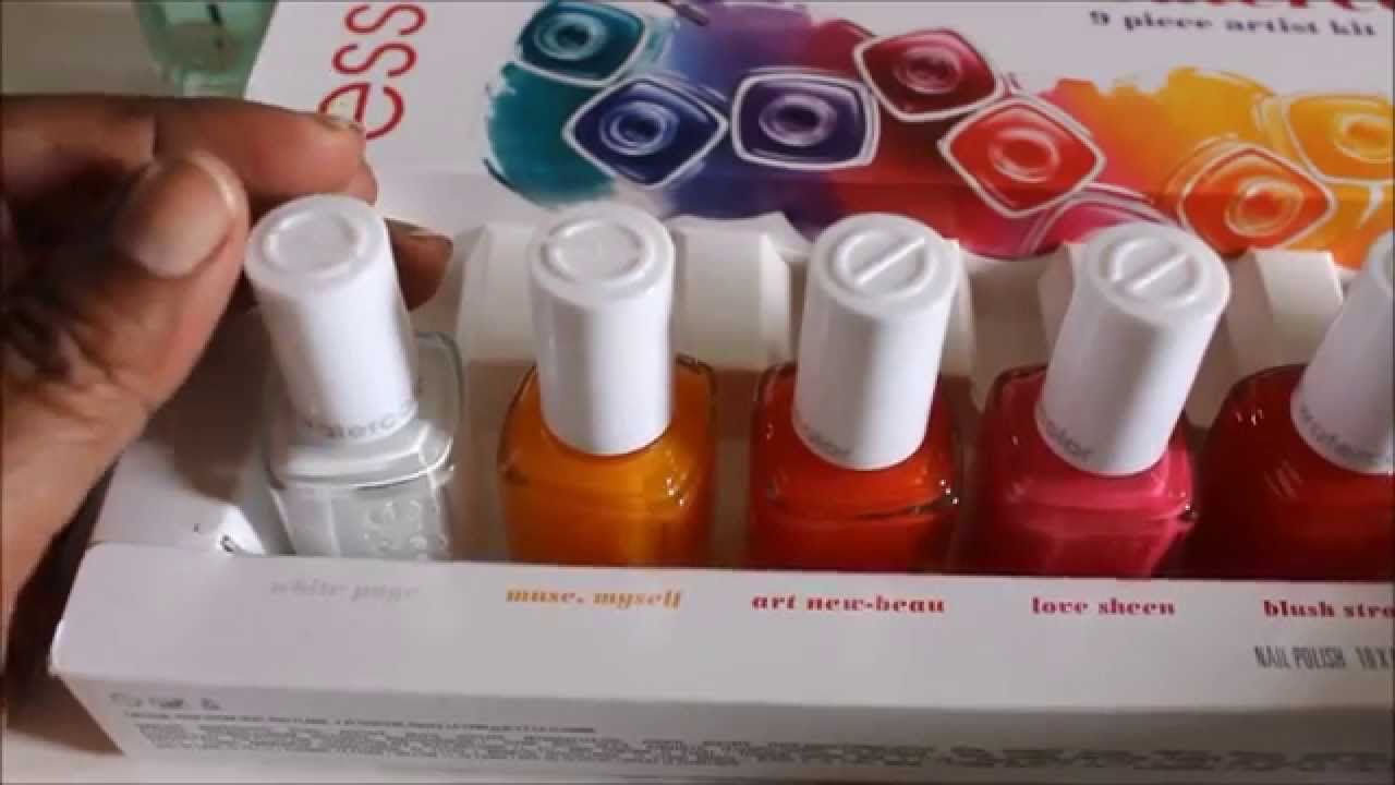Essie Silk Watercolors 2015 - Nail Polish Review and Tutorial