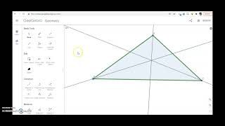 Geogebra Incenter / Angle Bisector Theorem Profile