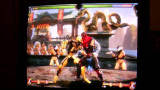 Cyrax MK9 - canceling enemy wake-up attack and X-ray.