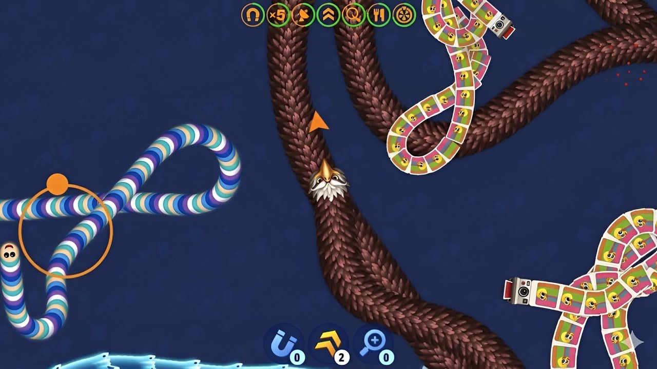 Wormszone.Io AI 45,00,000+ Score Slither Snake Gameplay Saamp Wala Game