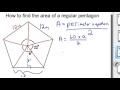 How to find the Area of a pentagon