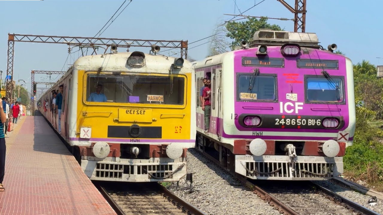 Crazy 110 KMPH Train Spotting at Hind Motor Station | EMU Local + Express Trains & More