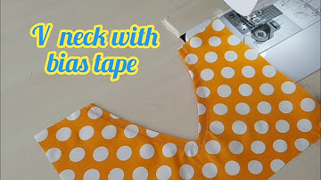 🔅V neckline with bias tape /sewing tips and tricks