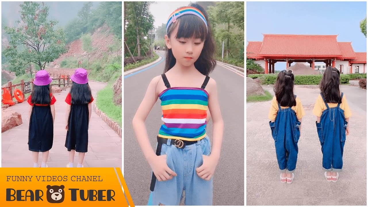 Tik Tok China Cute Twins with Funny Dance 7 YouTube