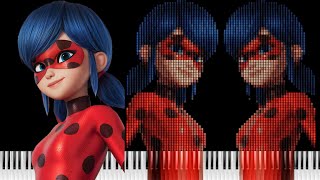 MIRACULOUS LADYBUG THEME | Piano Cover & MIDI Art Animation #piano #music #animation screenshot 3