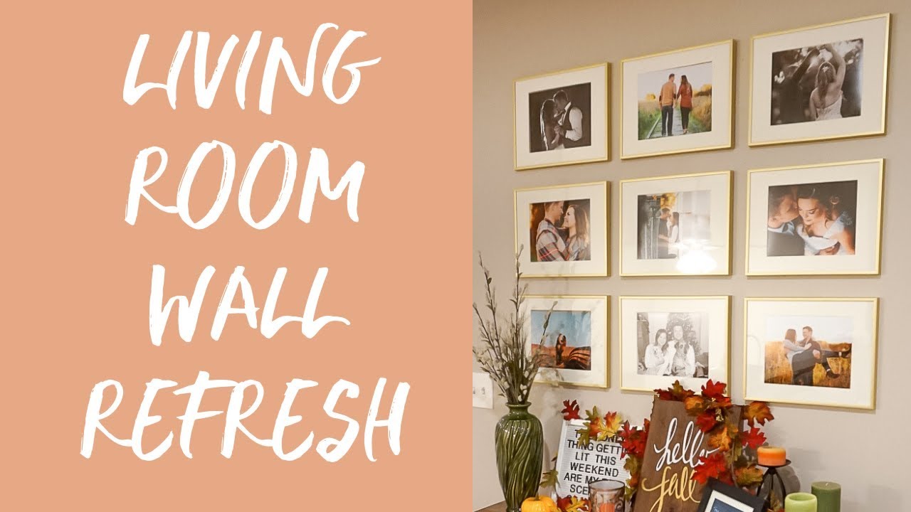 Living Room Wall Refresh | Grid Photo Wall
