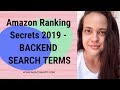 Amazon Ranking 📊 Optimize Your Back End Search Terms 💯💯