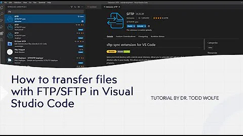 Visual Studio Code: How to FTP/SFTP files to a webserver.