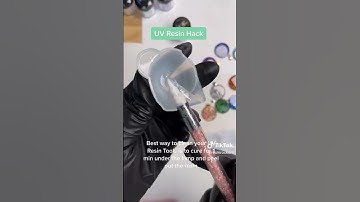 The Best Hack For Cleaning Your UV Resin Tools and Using The Scraps