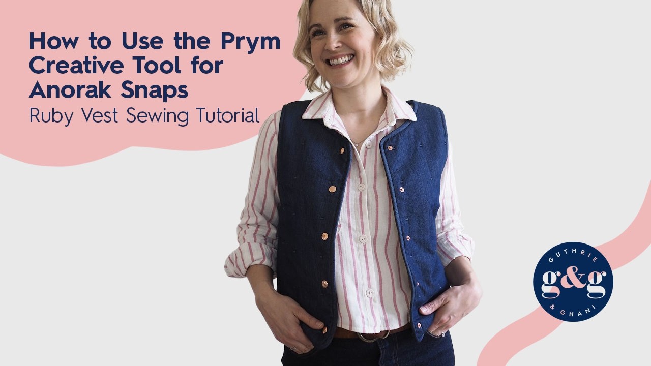 How to Use the Prym Creative Tool for Anorak Snaps | Ruby Vest