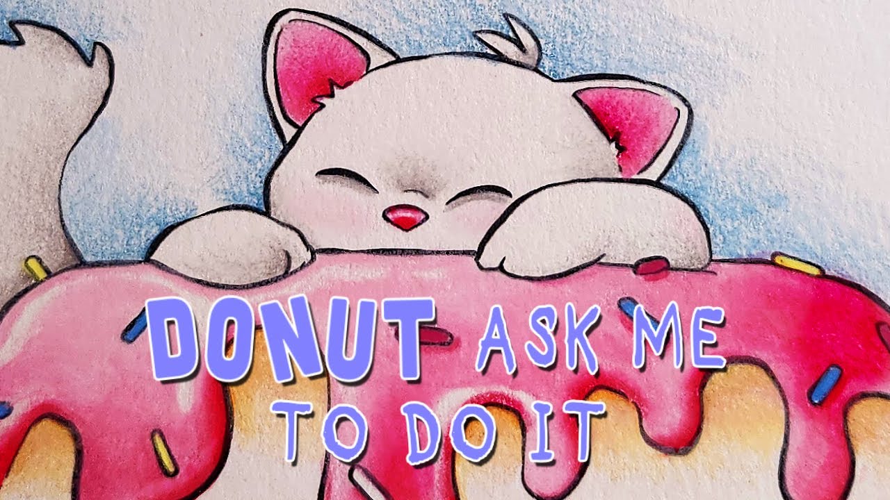 Donut Cat Color Along - YouTube