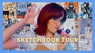 let's flip through my sketchbook together! | 6 months of art 🎨