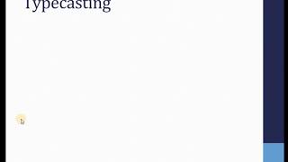 7. Typecasting in JavaScript