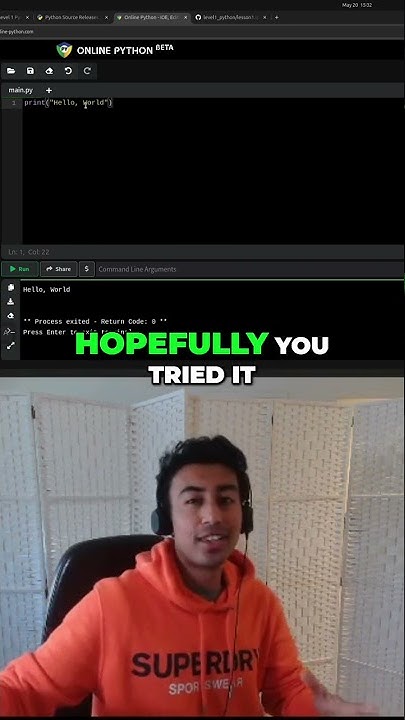 Python Tutorial: Print "Hello [Your Name]" in Command Line - YouTube