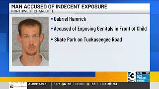 Man arrested for exposing himself to child at Charlotte skate park, court documents say