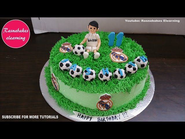 Real Madrid - Soccer Cake - Made For A Raul Fan - CakeCentral.com