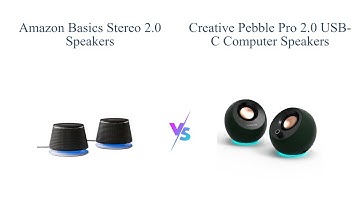 Amazon Basics vs Creative Pebble Pro Speakers Comparison 🎧🔊