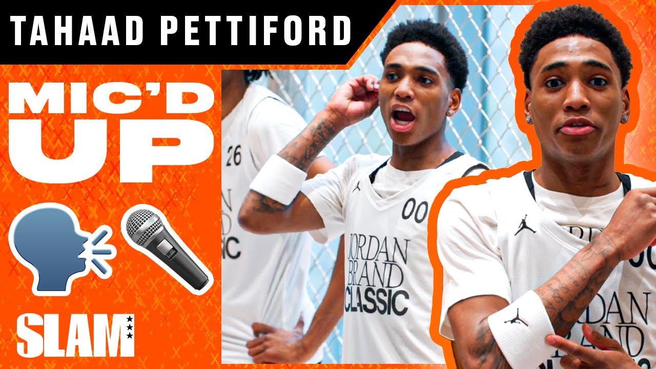WATCH: Top Ranked PG Mic'd Up 🎤🔥 Tahaad Pettiford at the Jordan Brand Classic! 🤩
