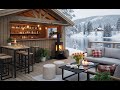 Morning ☕ Soft Snow &amp; Smooth Jazz Music for Productivity &amp; Focus Golden