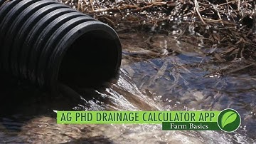 Farm Basics #1062 Ag PhD Drainage Calculator App (Air Date 8-12-18)