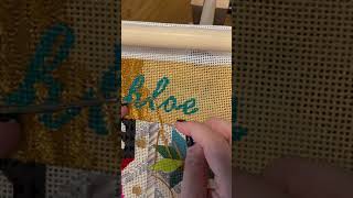 How to use a laying tool for needlepoint, embroidery or cross stitch