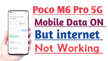 POCO M6 Pro 5G Mobile Data ON But internet Not working Problem Fix