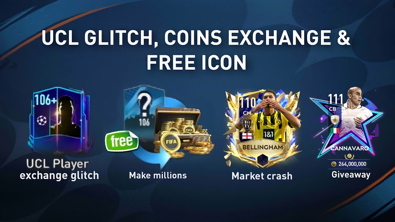 UCL PLAYER EXCHANGE GLITCH!!  MAKE MILLIONS & MARKET CRASH FIFA MOBILE 23 | FREE SP GIFT FIFA MOBILE
