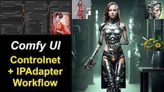 ComfyUI 16 Controlnet + IPAdapter Workflow (free download)