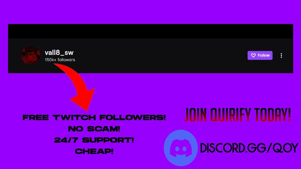 THE Best Free Twitch Follower Bot Discord Server working 2026 January