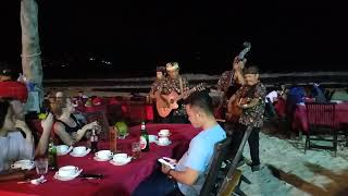 Live quartet singer in Jimbaran Bay Seafood Club