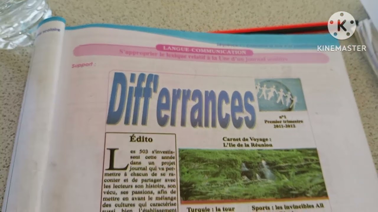 Langue et communication :s'approprier le lexique relatif à la Une d'un journal scolaire 2 ème AC