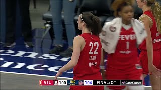 LAST 2min Indiana Fever vs Atlanta Dream WNBA basketball Caitlin Clark Aliyah Boston Kelsey Mitchell