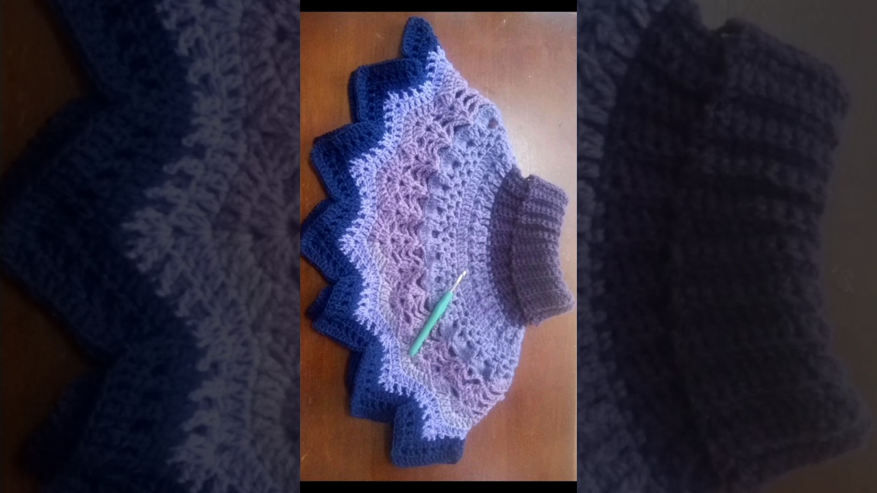 Crochet Turtle Neck Cape/Poncho 🐢🌺 