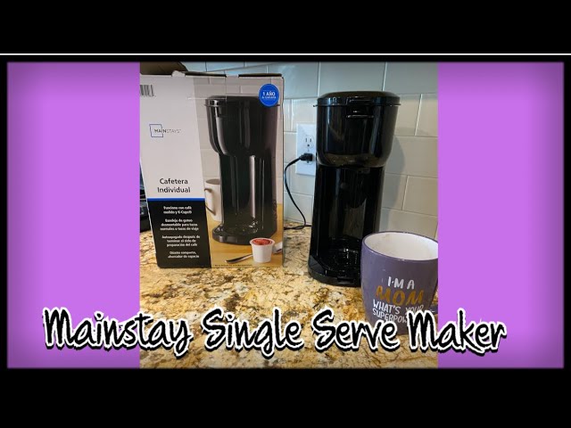 Mainstays Single Serve and K-Cup Black Coffee Maker NIB