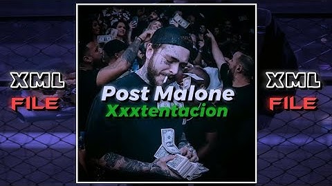 Post Malone - xxxtentacion ( video lyrics 🎶 ) Preset alightmotion xml file 🥀🥀⤵️