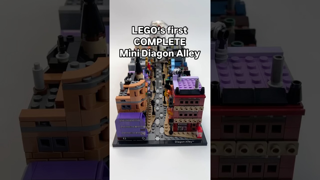First look at LEGO‘s COMPLETE Diagon Alley in microscale! 🪄